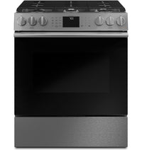 Cafe 5.6 Cu. Ft. Smart Gas Range with True European Convection and Self Clean Racks - Platinum Glass… 