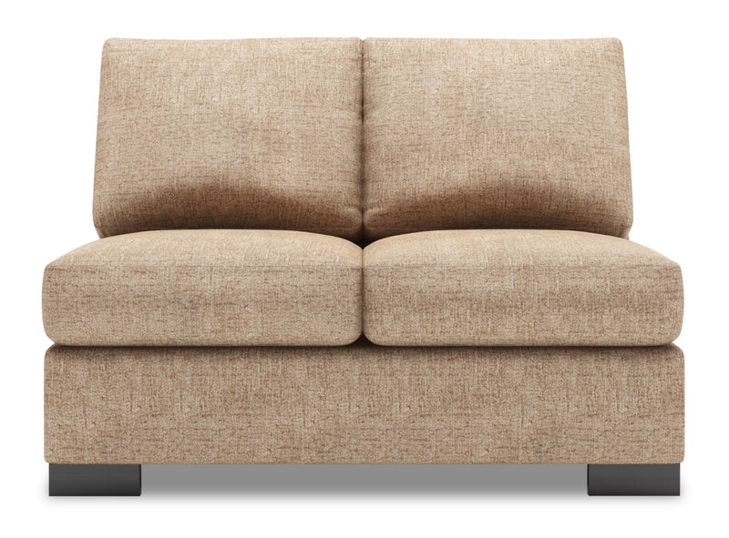 Sofa Lab Track Armless Loveseat - Luxury Taupe