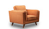 Kassia Linen-Look Chair - Orange