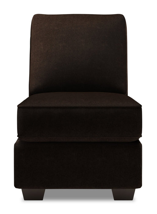 Sofa Lab Roll Armless Chair - Luxury Chocolate