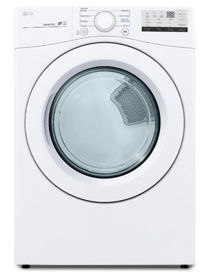 LG 7.4 Cu. Ft. Electric Dryer - White - Stackable - DLE3400W