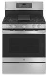 GE 5 Cu. Ft. Gas Range with Self Clean and Air Fry - Stainless Steel - JCGB735SPSS