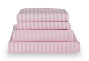 Hallie Striped 4-Piece Full Cotton Sheet Set