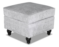 Bellmont Chenille Ottoman - Platinum 