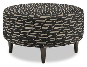 Sofa Lab The Curve Ottoman - Peppercorn