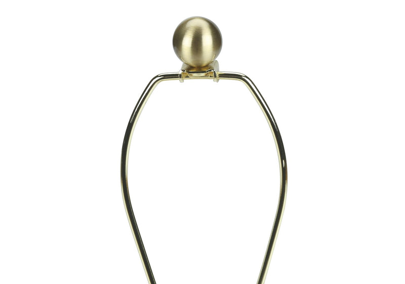 25\" Black Concrete with Gold Accent Table Lamp