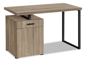 Remi Reversible Desk - Taupe