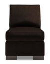Sofa Lab Track Armless Chair - Luxury Chocolate