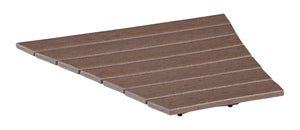 Nome Adirondack Table Connector - High Density Plastic, UV & Weather Resistant - Brown