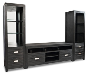 Bronx 3 Piece Wall Unit Entertainment Centre with Storage & Cable Management for TVs up to 80