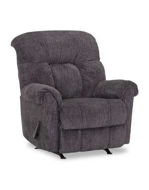 8527 Chenille Rocker Recliner - Fighter Charcoal