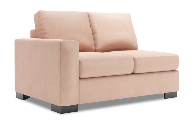 Sofa Lab Track LAF Loveseat - Pax Rose