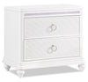 Ava Bedside 2-Drawer Nightstand with LED Light & USB Port, 32.5