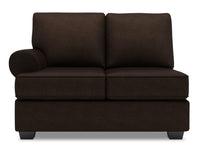 Sofa Lab Roll LAF Loveseat - Luxury Chocolate