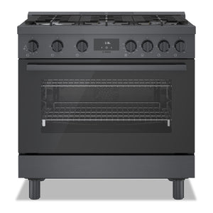 Bosch 800 Series 3.4 Cu. Ft. Industrial-Style Freestanding Gas Range - HGS8645UC