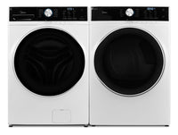 Midea 5.2 Cu. Ft. Front-Load Washer and 8 Cu. Ft. Electric Dryer - White 