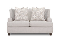 Ainsley Linen-Look Fabric Loveseat - Linen 