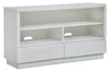 Emir 52\" Modern Sofa Table with Storage and Shelf - Alabaster White Wood