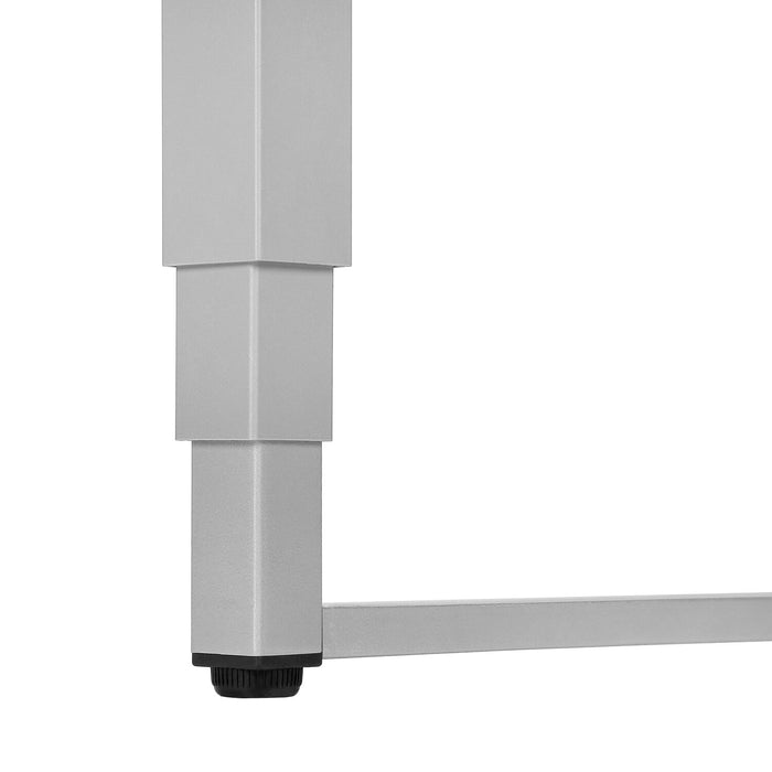 Kai 47.25\" Adjustable Height Office Desk - Black/Silver