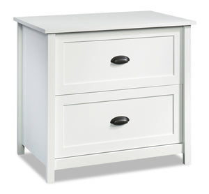 Cayla Filing Cabinet - Soft White 