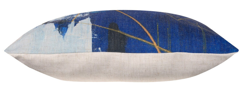 Abstract Accent Pillow - Blue 