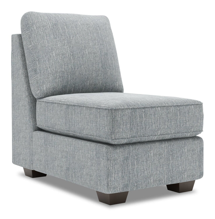 Sofa Lab Roll Armless Chair - Luna Pewter