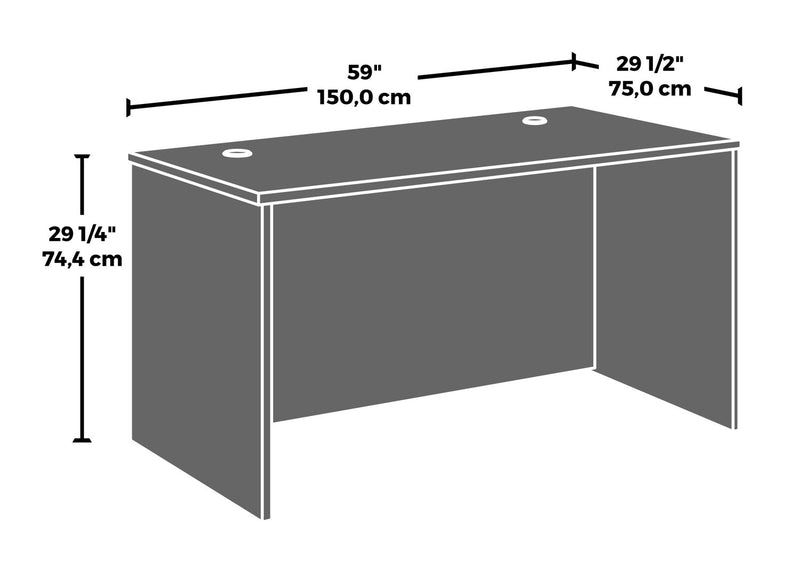 Affirm 59.06\" Commercial Grade Office Desk - Classic Cherry