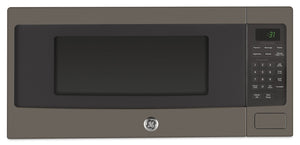 Profile 1.1 Cu. Ft. Countertop Microwave with Touch Control and Digital Display - Slate - PEM10SLFC