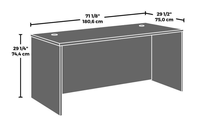 Affirm 71.10\" Commercial Grade Office Desk - Classic Cherry