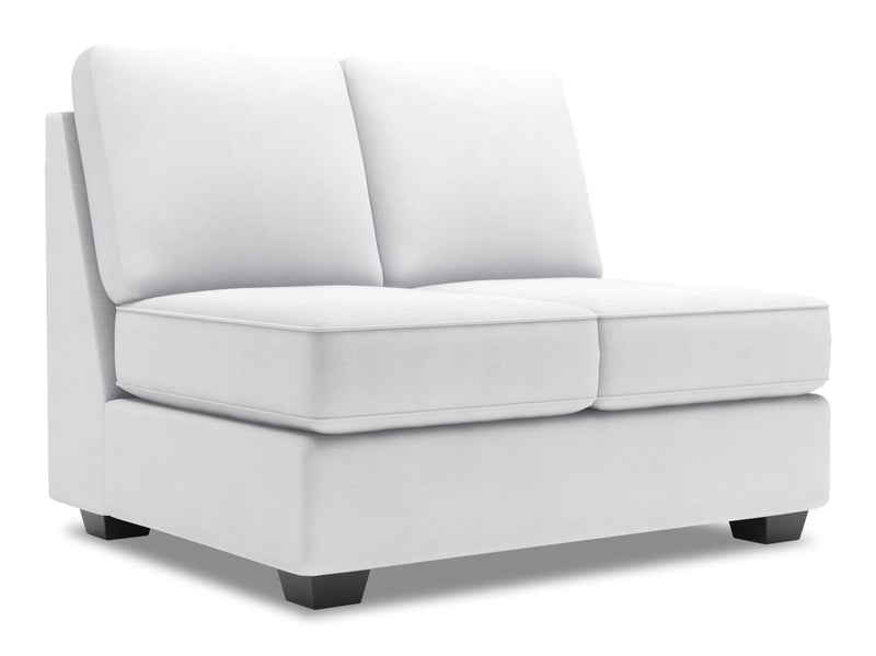 Sofa Lab Roll Armless Loveseat - Pax Ice