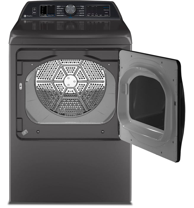 Profile 6.2 Cu. Ft. Top-Load Washer and 7.4 Cu. Ft. Electric Dryer - Diamond Grey 