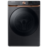 Samsung 5.8 Cu. Ft. Front-Load Steam Washer - Black Stainless Steel - Stackable - WF50BG8300AVUS 