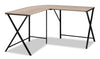 Lidia 55.25\" L-Shaped Corner Office Desk - Taupe 