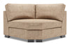 Sofa Lab Track Curved Wedge - Luxury Taupe