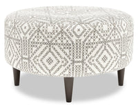 Sofa Lab The Curve Ottoman - Greystone 