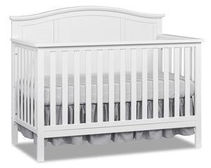 Emerson 4-in-1 Convertible Baby Crib - White