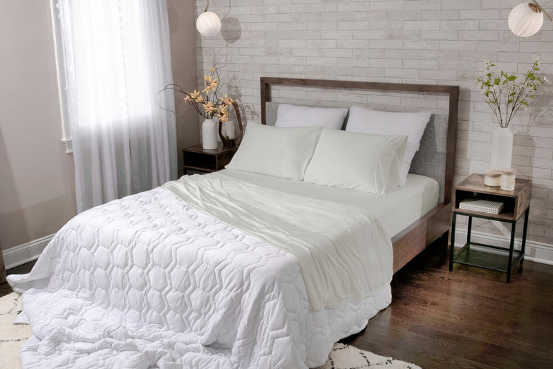 BEDGEAR Dri-Tec® 4-Piece Queen Sheet Set - Pearl Grey