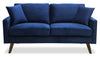 Joelle Velvet Loveseat - Blue