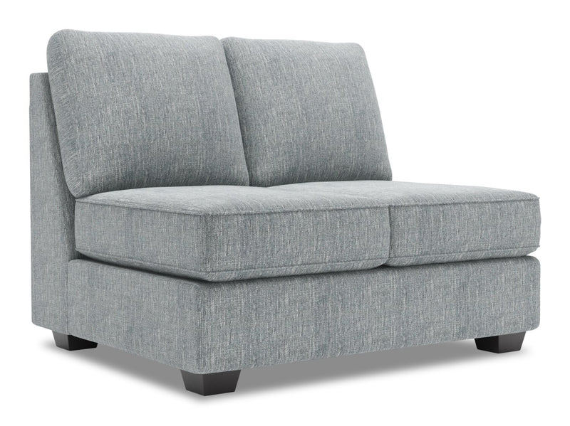 Sofa Lab Roll Armless Loveseat - Luna Pewter