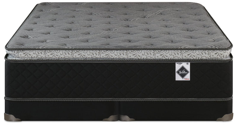 Springwall Sage Pillowtop Low-Profile King Mattress-in-a-Box Set