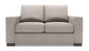 Made in Canada Customizable Sofa Lab Track  62\" Linen-Look Fabric Loveseat with Track Arms - Pax Slate Grey