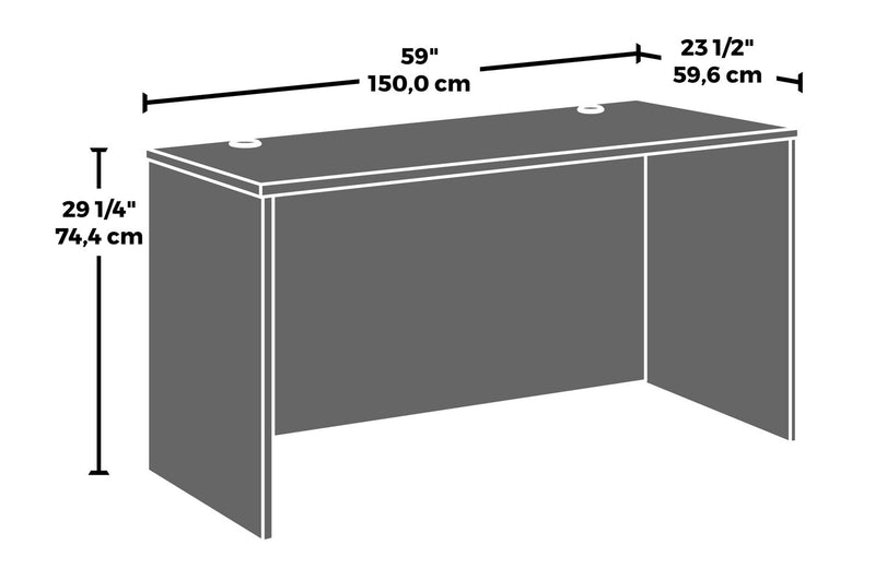 Affirm 59.06\" Commercial Grade Office Desk - Classic Cherry