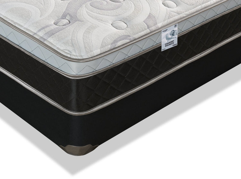 Springwall Pisa II Eurotop Firm Low-Profile Twin Mattress Set