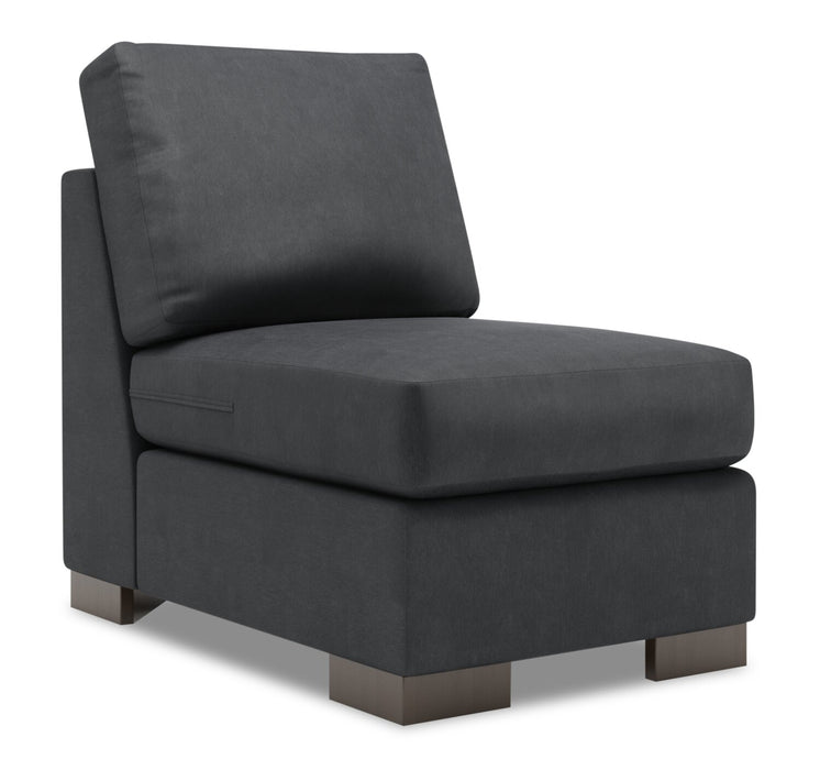 Sofa Lab Track Armless Chair - Pax Pepper