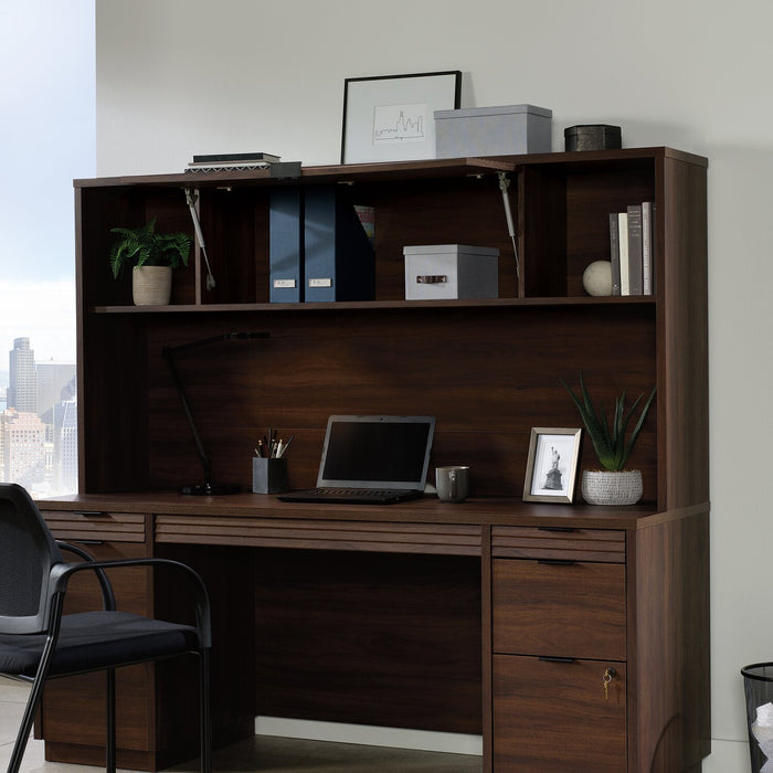 Palo Alto 71.26\" Desk Hutch with Cubbyholes - Mahogany