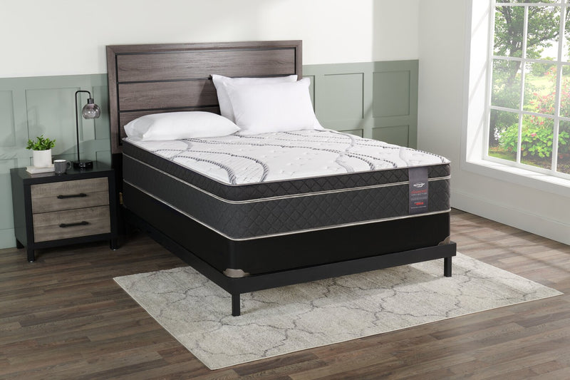 Springwall Radiant Eurotop Low-Profile Full Mattress Set