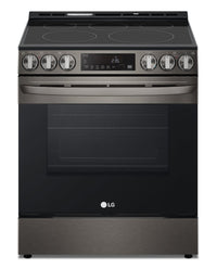 LG 6.3 Cu. Ft. Smart Electric Range with Air Fry and Fan Convection - Smudge Proof Black Stainless S… 