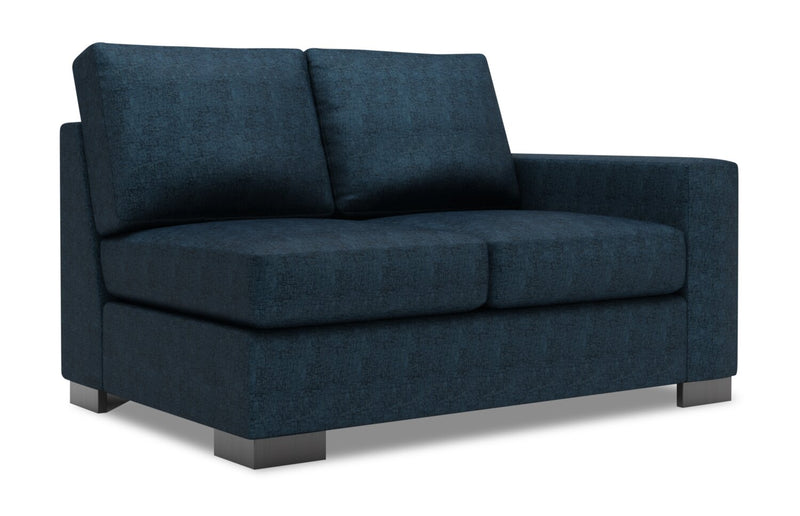 Sofa Lab Track RAF Loveseat - Luxury Indigo