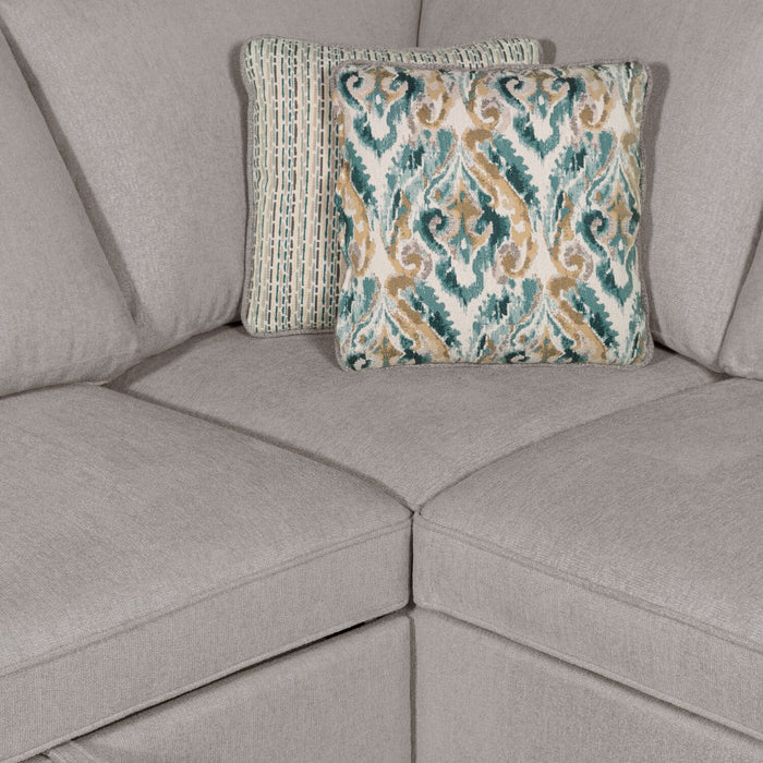 Scott Living Haven 2-Piece Right-Facing Chenille Fabric Sectional - Grey