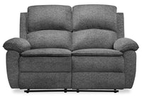 Chandler Chenille Power Reclining Loveseat - Grey 